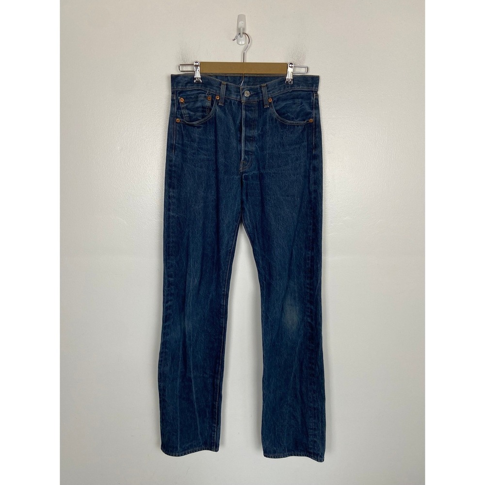 Levi's 501 Men's‎ Jeans Size 32X33 Button Fly Distressed Straight Leg